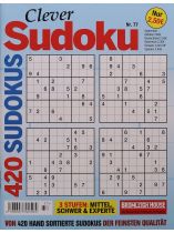 CLEVER SUDOKU 77/2026 "420 Sudokus in 3 Schwierigkeitsstufen"