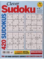 CLEVER SUDOKU 58/2023 "420 Sudokus"