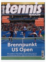 TENNIS MAGAZIN 9/2026 "US Open Spezial mit Streaming Guide"