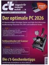 CT MAGAZIN 26/2025 "Der optimale PC 2026"