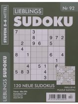 LIEBLINGS SUDOKU 92/2025