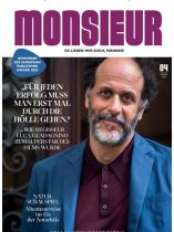 Monsieur 4/2025 "Luca Guadagnino: |Für jeden Erfolg muss man erst mal durch die Hölle gehen.|"""