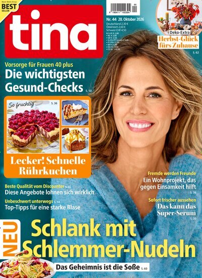 Tina 44/2026 "Gesund-Checks f&uuml;r Frauen 40 plus"