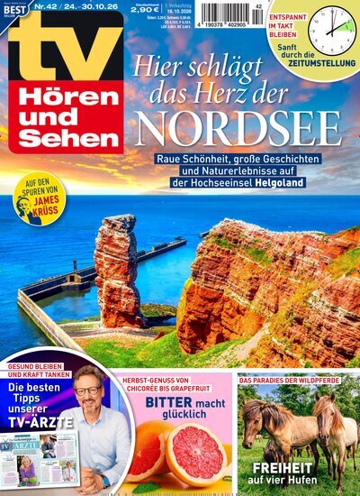 TV H&ouml;ren und Sehen 42/2026 "Helgoland und raue Nordsee-Sch&ouml;nheit"