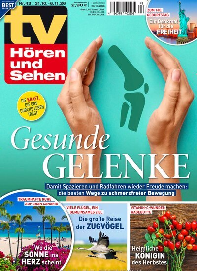 TV H&ouml;ren und Sehen 43/2026 "Gesunde Gelenke durch Bewegung"